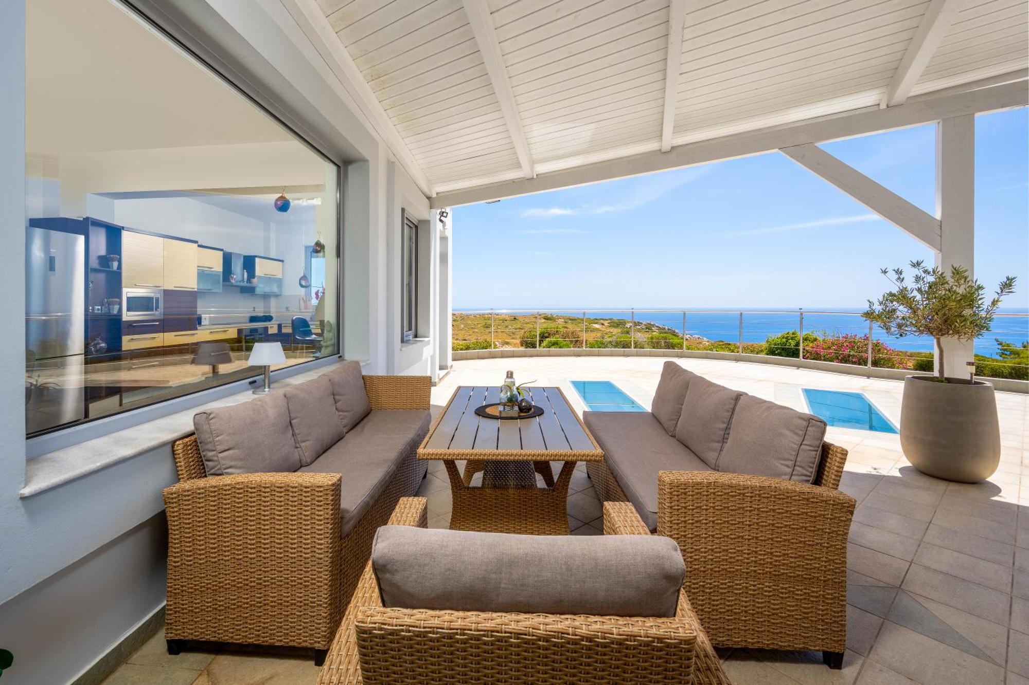 Villa Zafira - Seaview Manor With Heated Pool Kallithéa Exteriör bild